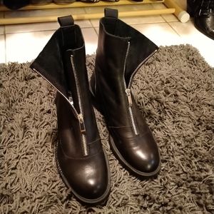 Zara leather boots